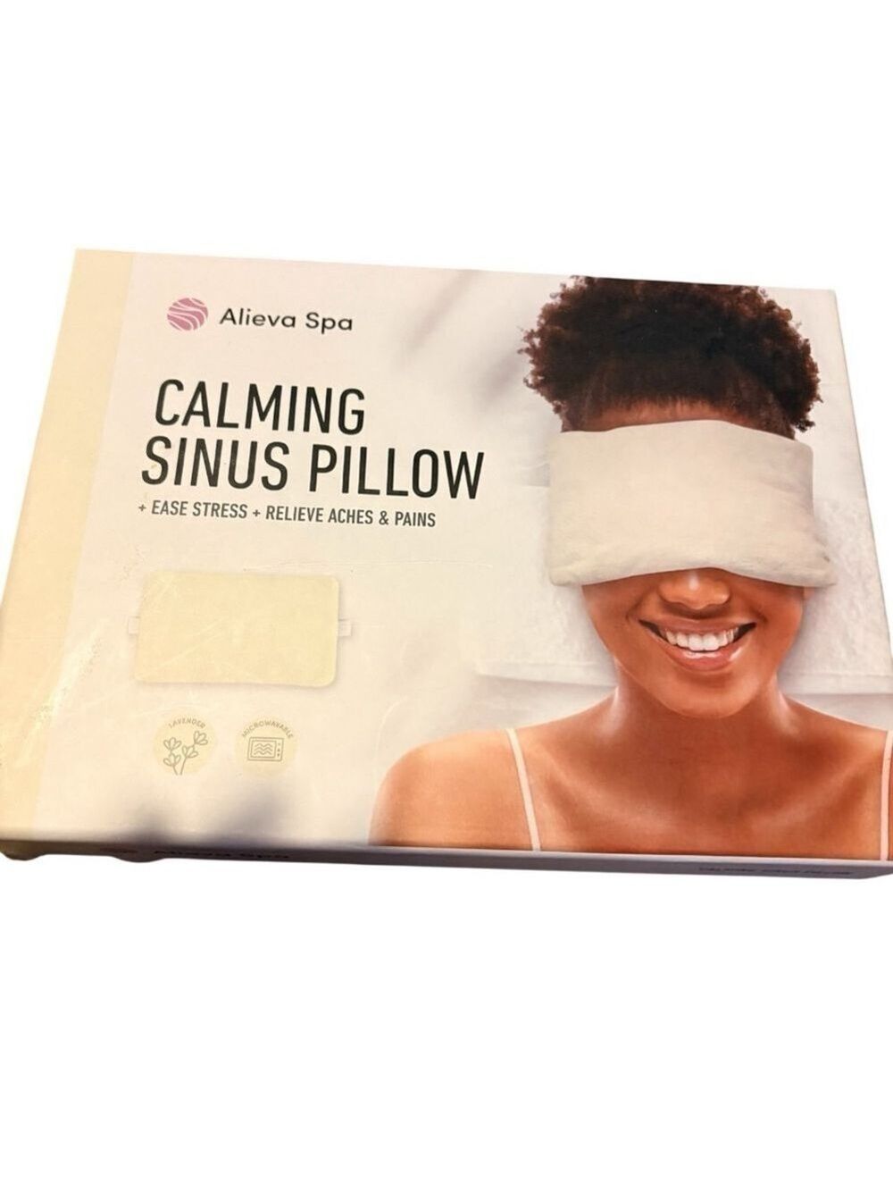 Alieva Spa Calming Sinus Pillow One Size Butter Cream NIB